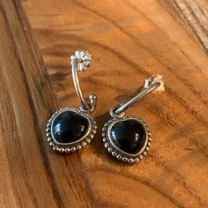 Pandora heart shaped earrings